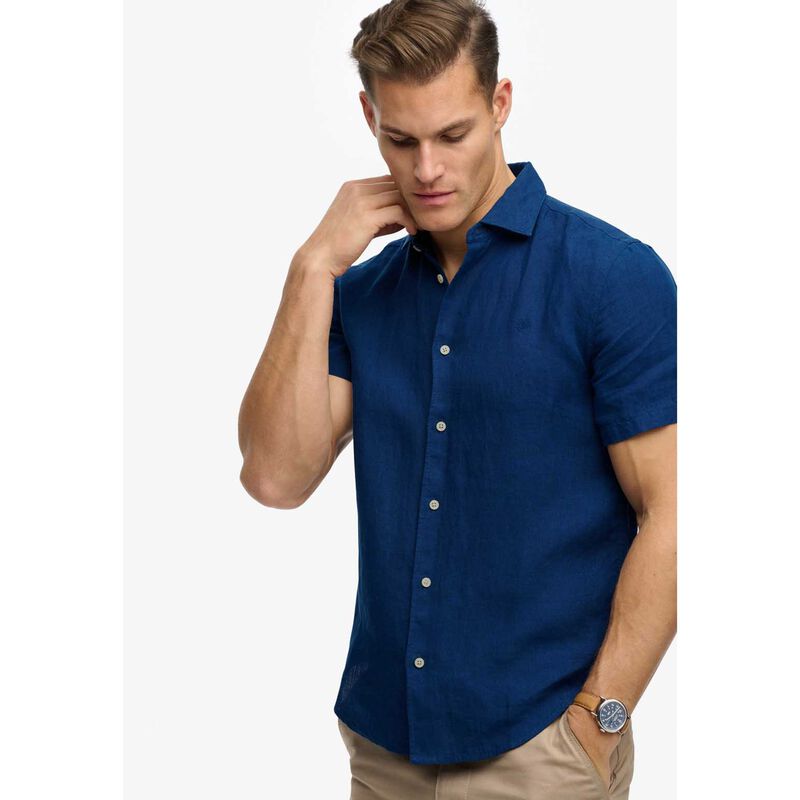 Superdry Riviera Short Sleeve Linen Shirt image number 2